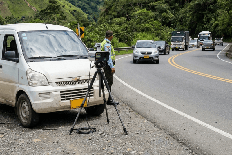 Freno a los "carros de fotomultas" en carreteras: Mintransporte aclara cómo deben operar las cámaras y radares móviles